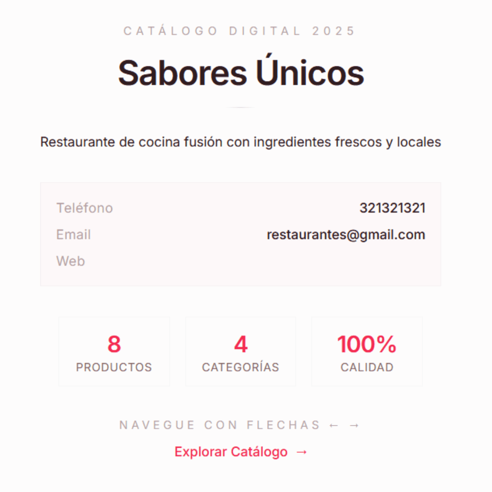 Catálogo en línea para tu negocio